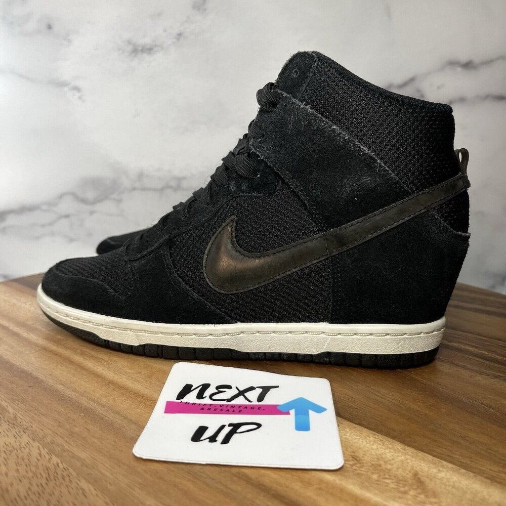 Nike Dunk Black wedge sneakers